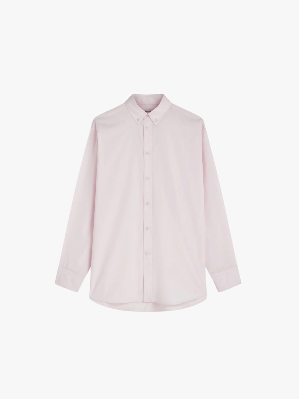 Phoebe Philo Button Collar Cotton Shirt Pale Pink Women