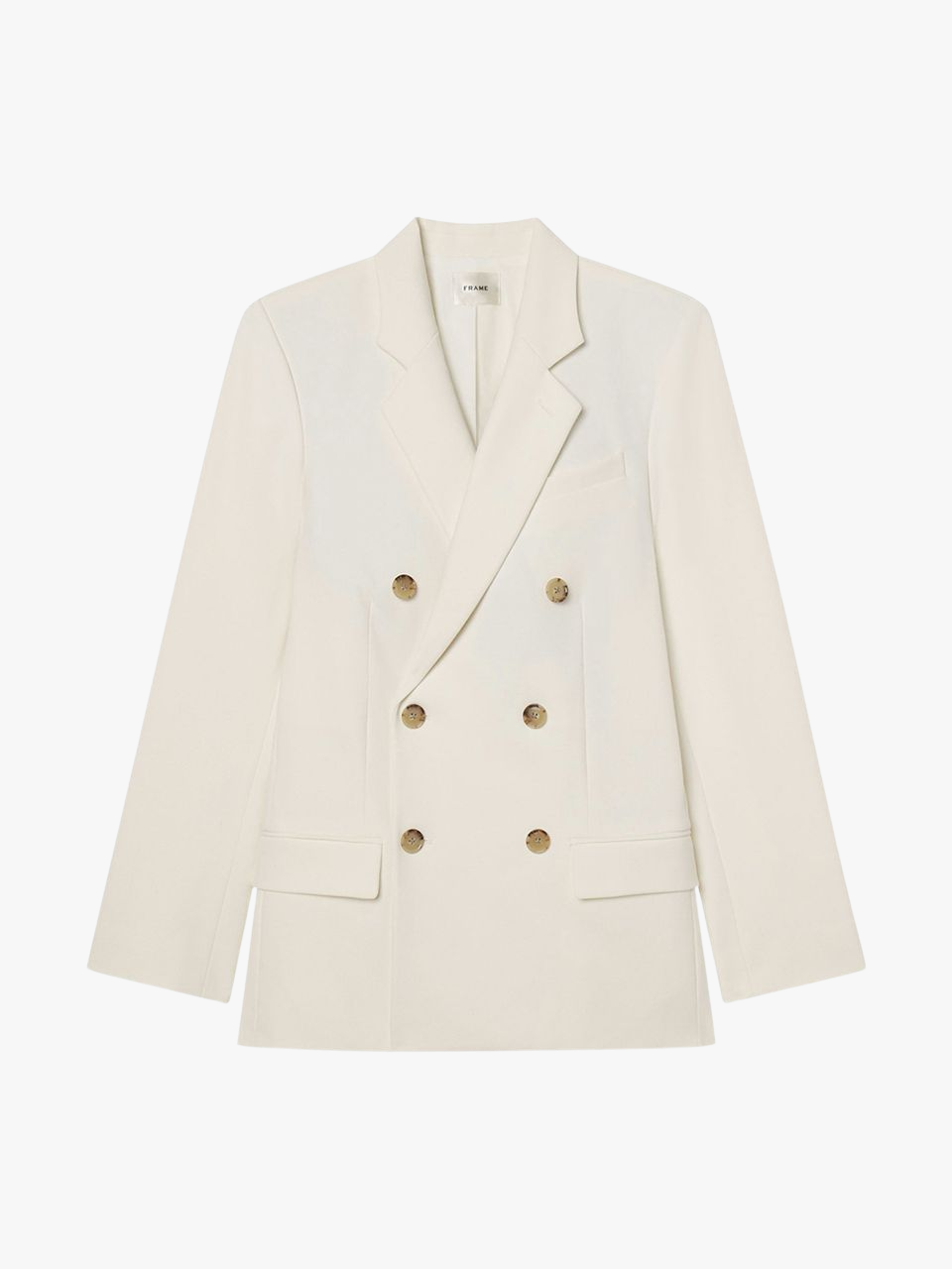 Frame The Relaxed Everyday Blazer Ecru Damen