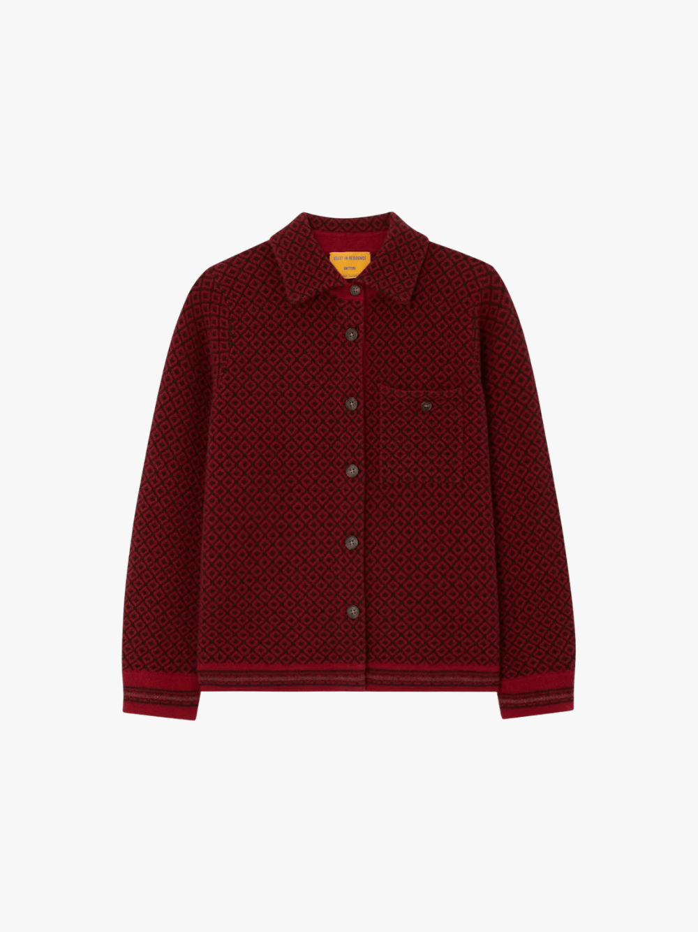 Guest in Residence Dylan Marquise Shirt Carmine Combo Cashmere Shirt Women