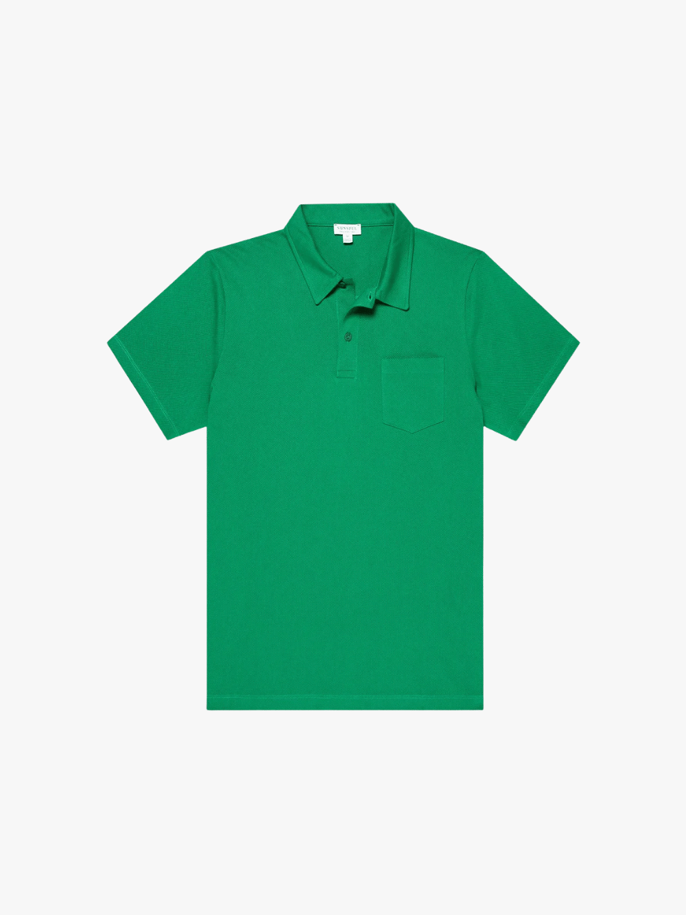 Sunspel Riviera Poloshirt Hellgrün Herren