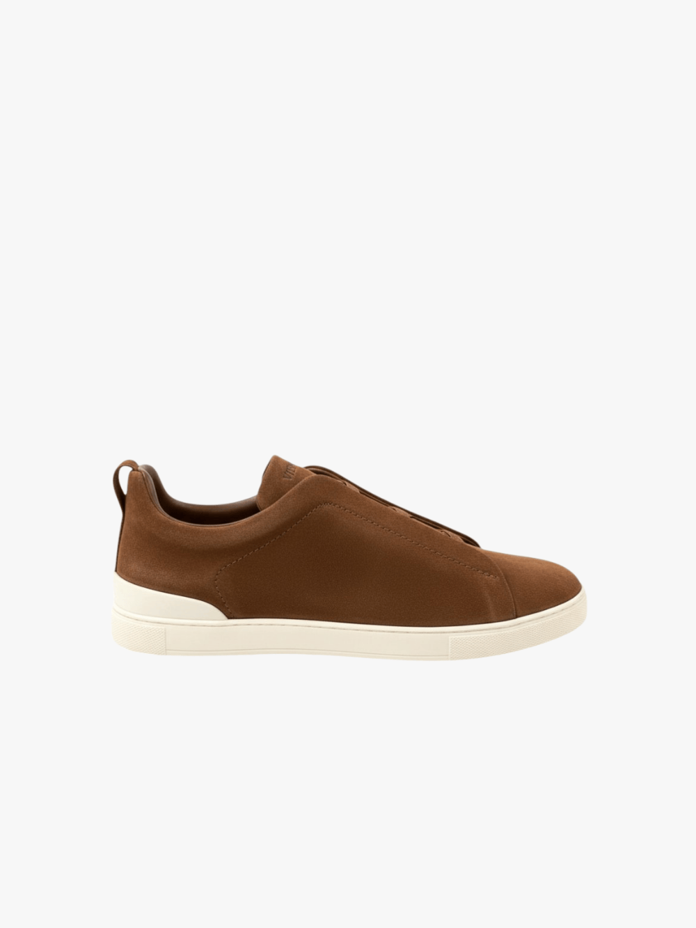 Zegna Suede Triple Stitch Sneakers Braun Herren