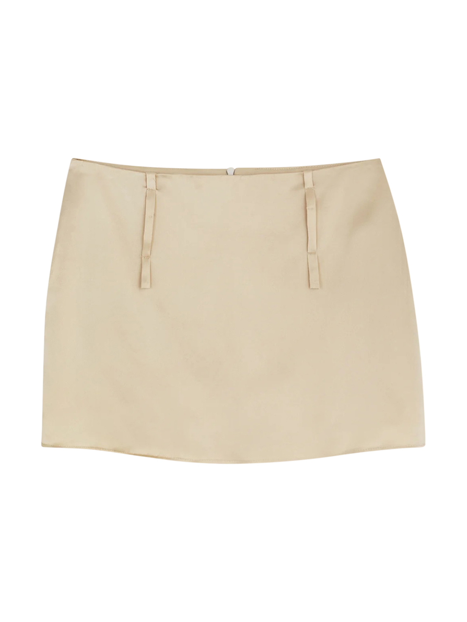 All III Sabina Micro Mini Rock aus Seide Elfenbein Damen