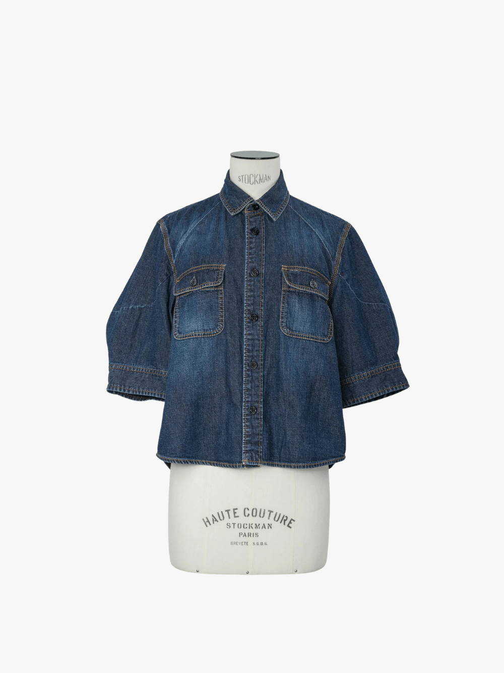 Sacai Denim Shirt Blau Damen