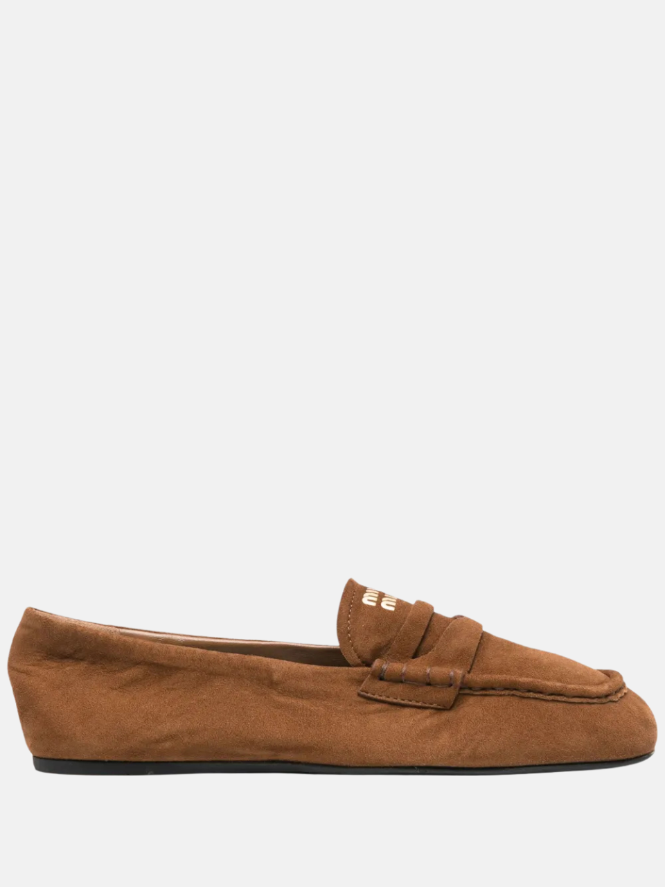 Miu Miu Ballerinas aus Leder Braun Damen