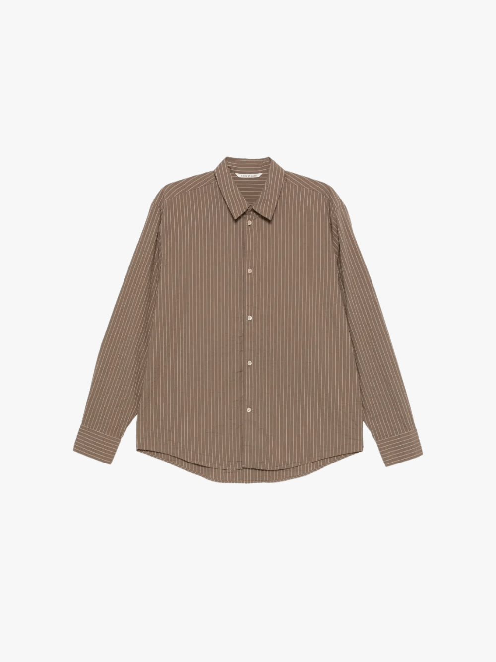 A Kind of Guise Gusto Shirt Distressed Stripe Brown Men's