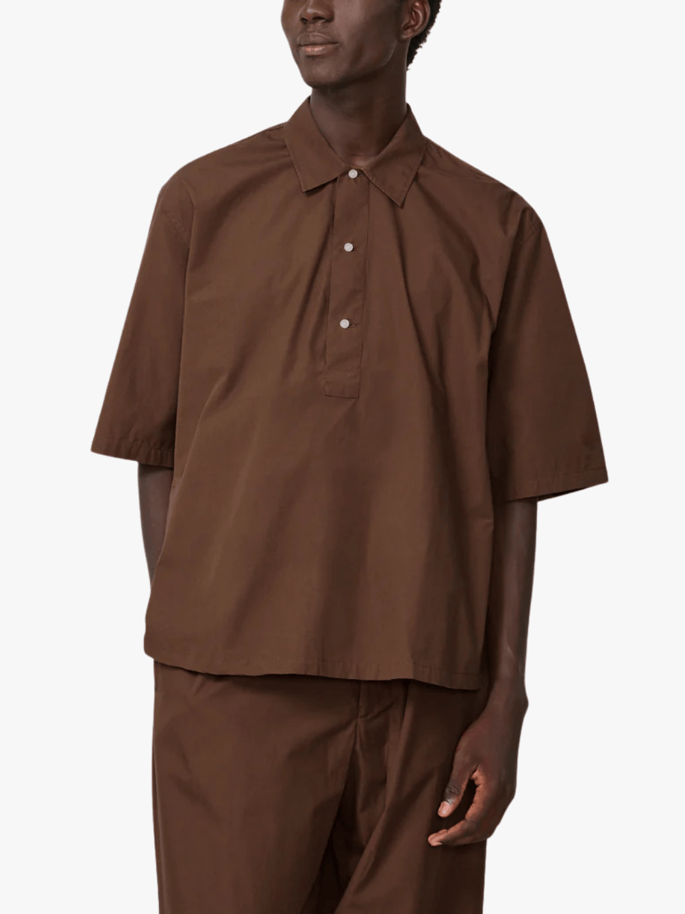 Officine Generale Joris Shirt Coco Braun Herren