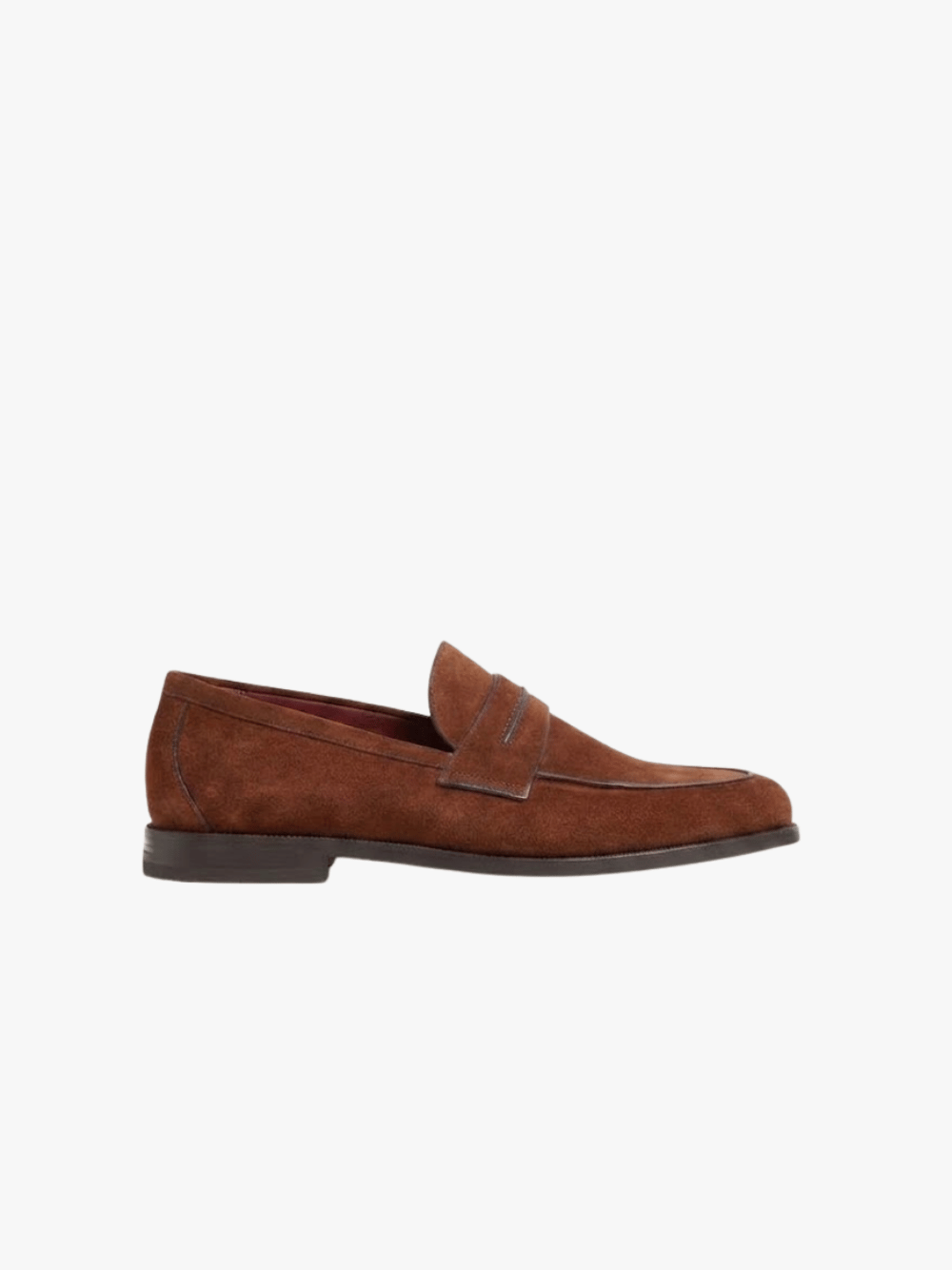 Zegna Mocassin Corso Suede Loafers Brown Men