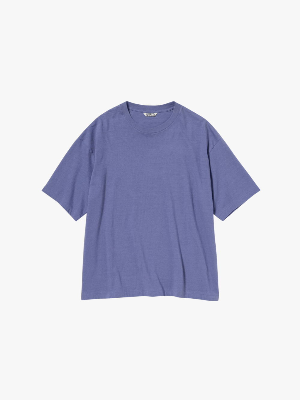 AURALEE Cotton T-Shirt Lila Herren