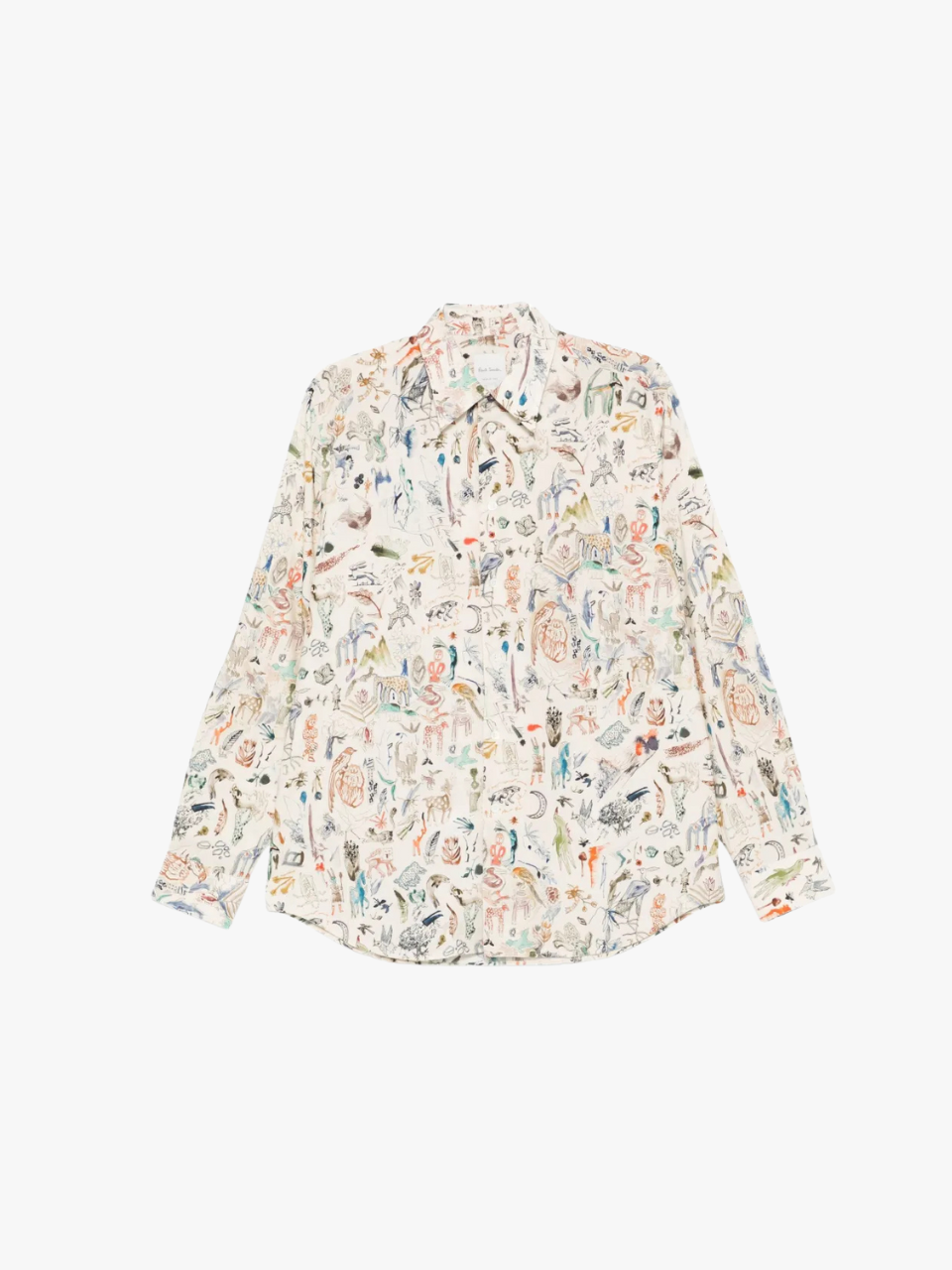 Paul Smith Bedrucktes Hemd Weiß Herren