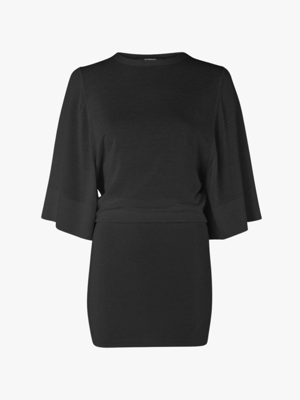 Jacquemus Woll Kurz Kleid Schwarz Damen