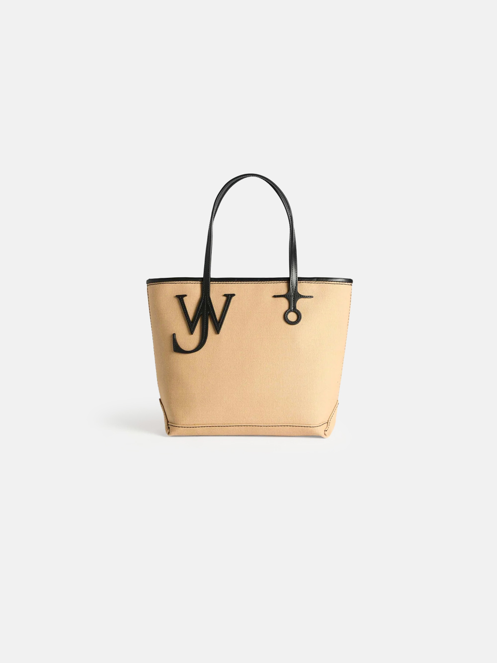 JW Anderson Small Anchor Canvas & Leather Tote Beige Damen