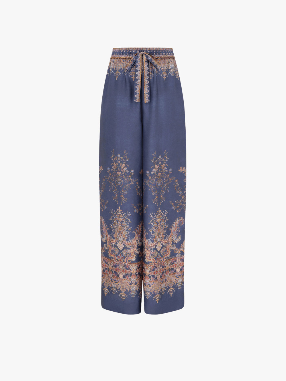 Zimmermann Valiant Track Pant Navy Paisley Women's