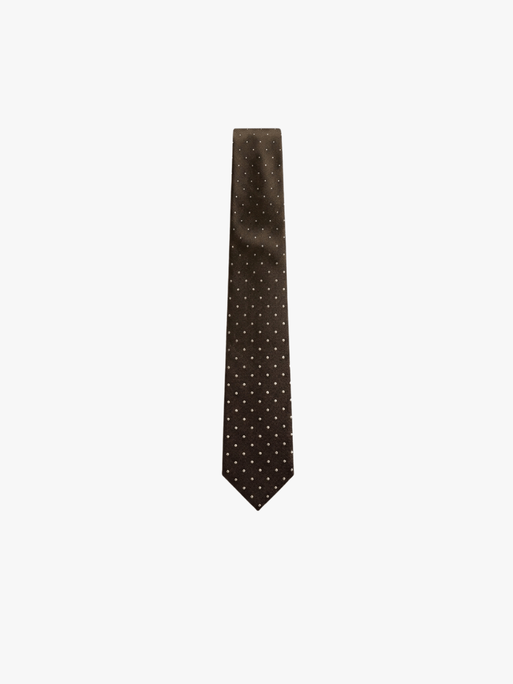 Tom Ford Polka Dot Jacquard Tie Brown Men
