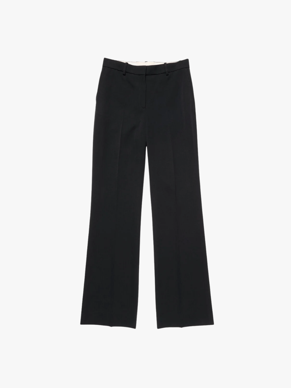 Acne Studios Tailored Wool Stripe Trousers Navy Women