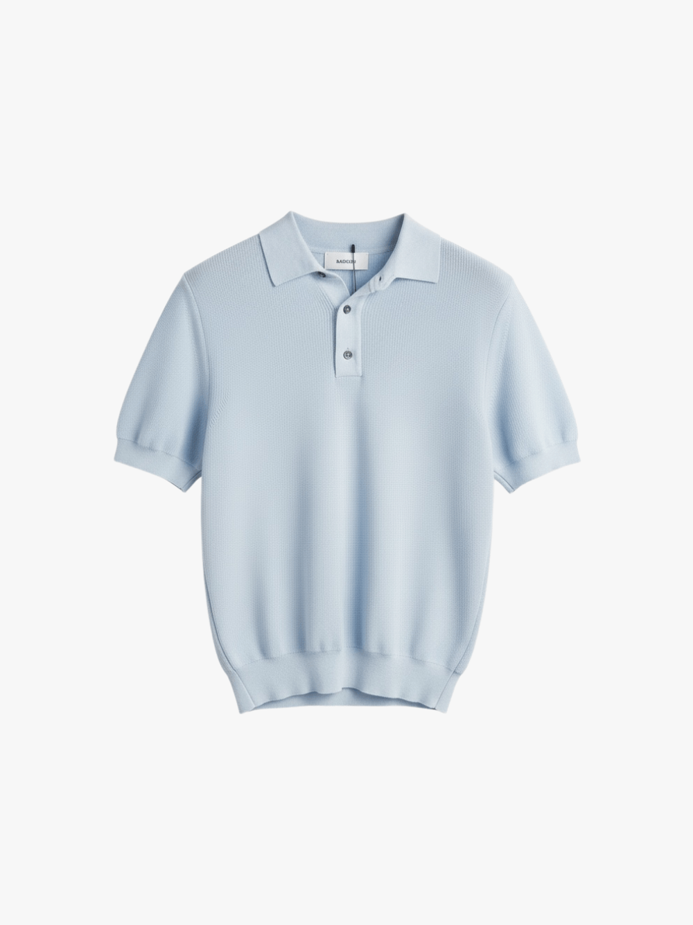Lardini Baumwoll Strick Polo Hellblau Herren