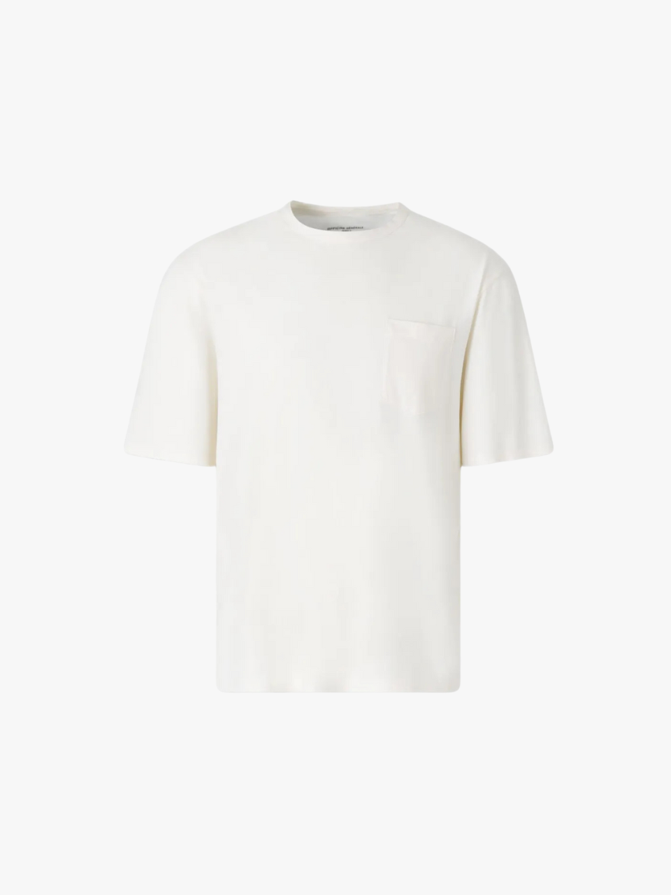 Officine Générale T-shirt with chest pocket cream men