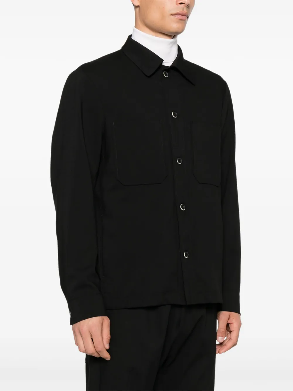Barena Button-up-Hemd Schwarz Herren