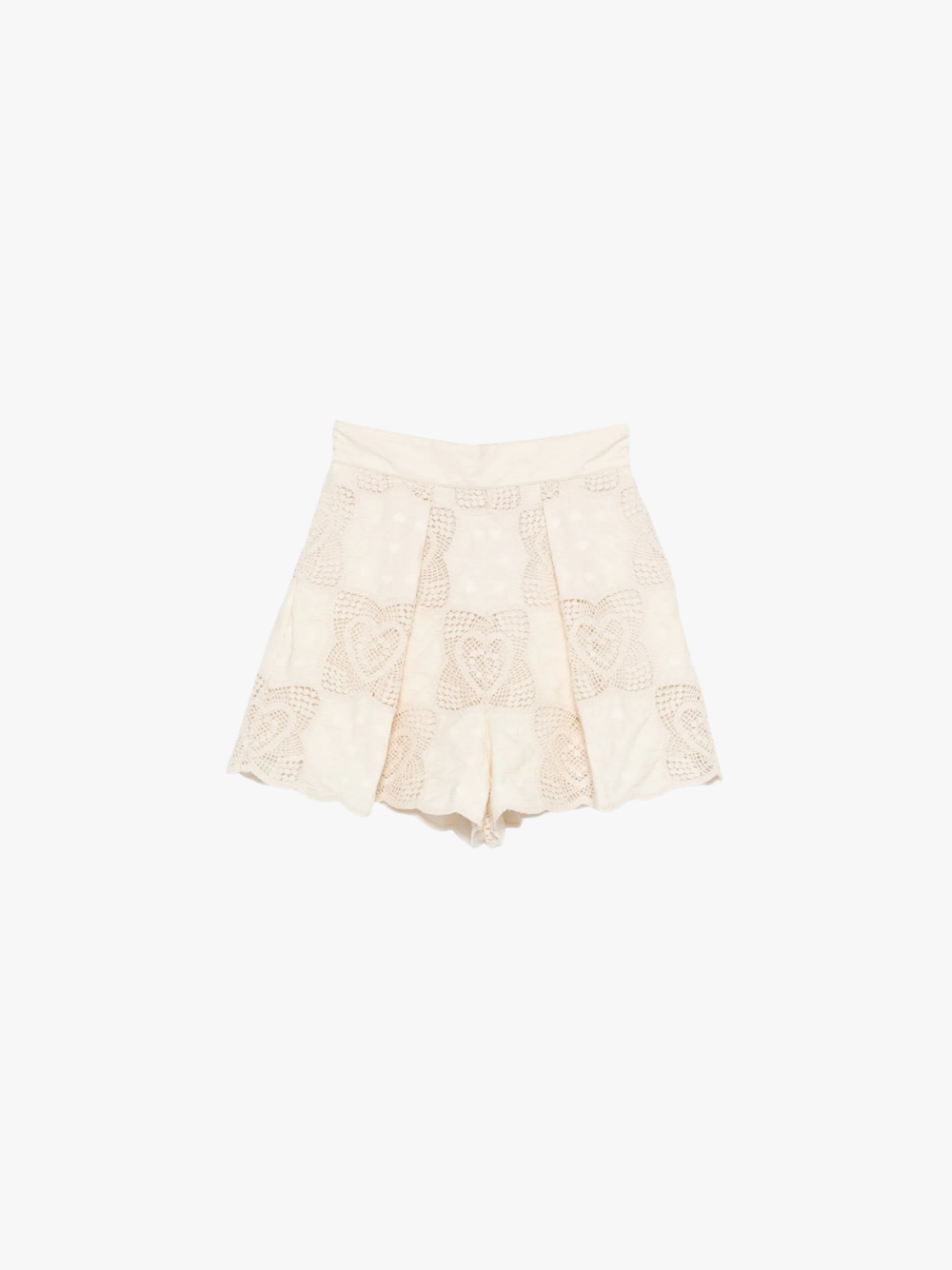 ZIMMERMANN Wanderlust Tuck Shorts Cream Damen
