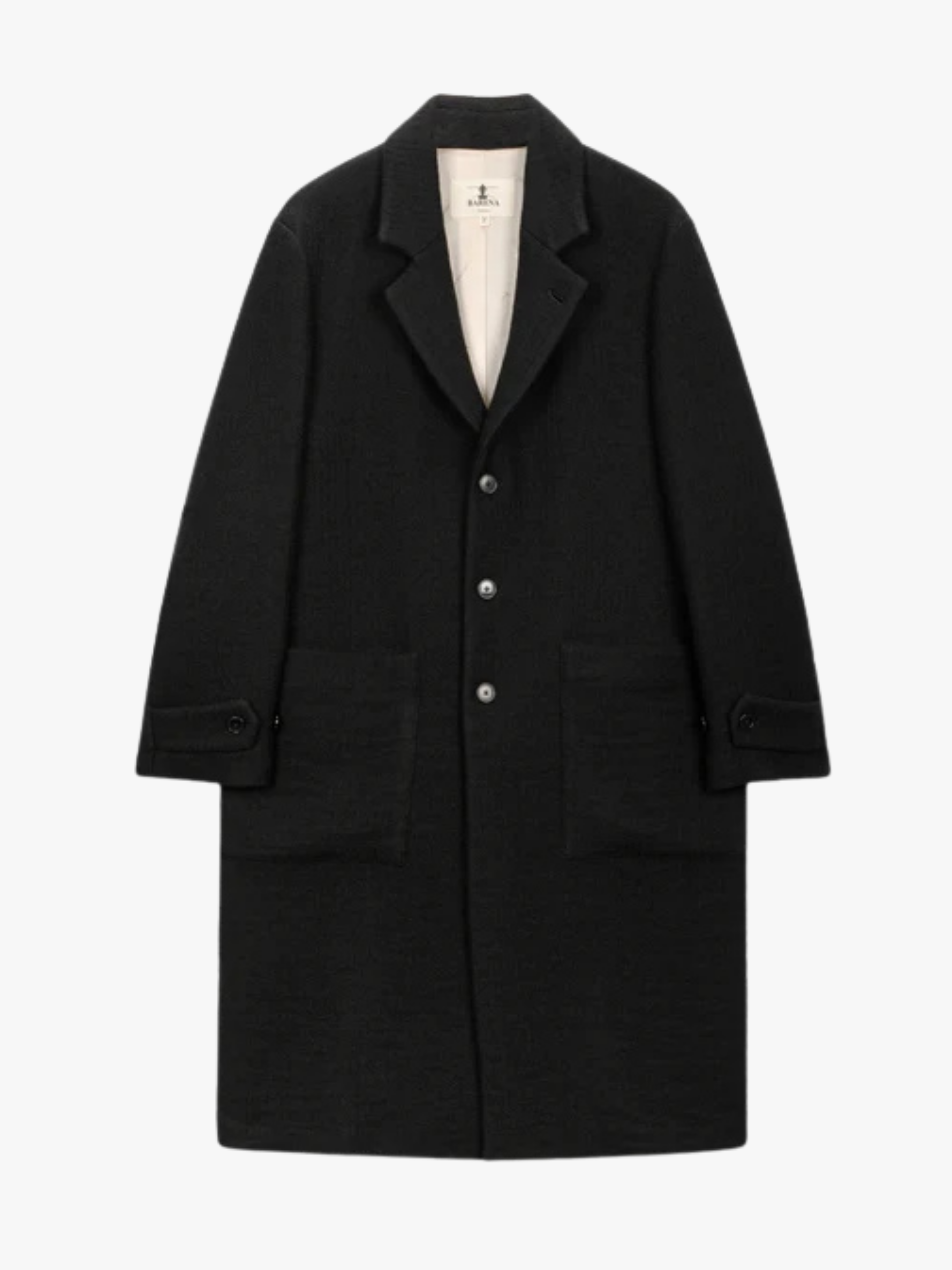 Barena Venezia Coat Zane Verticale Nero Black Women's