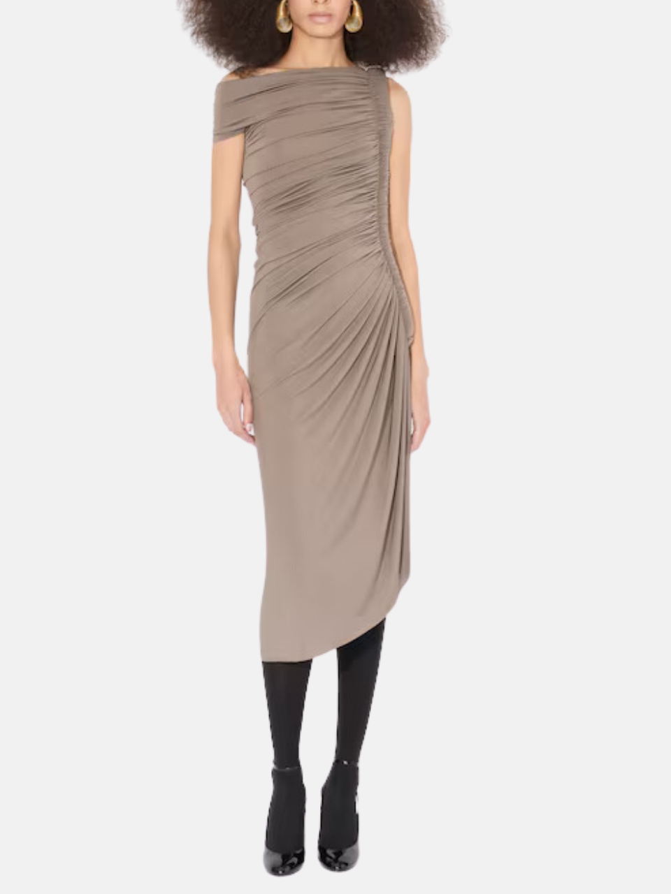 ALAIA DRAPIERTES KLEID AUS FLEXIBLEM JERSEY
