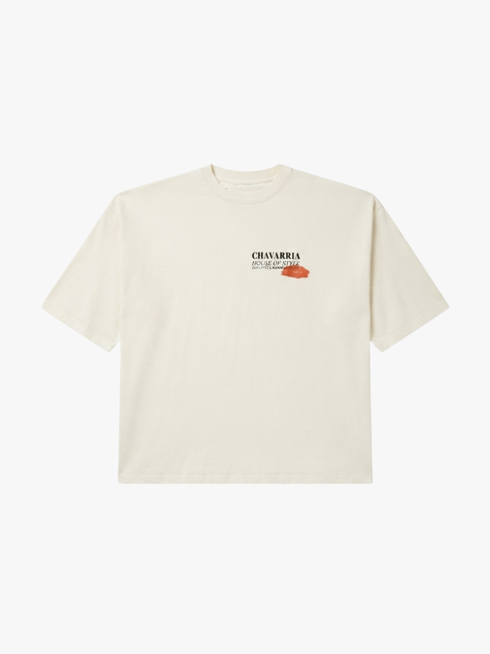 Willy Chavarria Total Transformation Buffalo Tee Cream Men