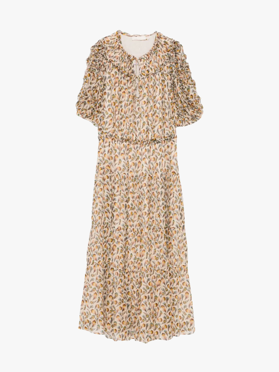 Ulla Johnson Rüschen-Kleid mit Blumenmuster Damen