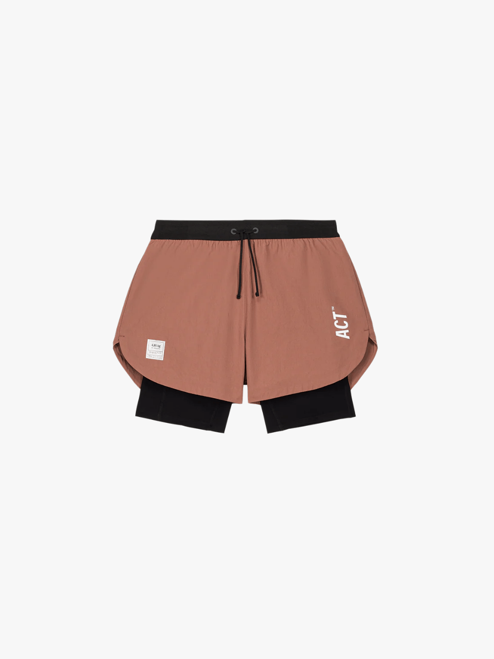 ACT Running ShellLight 2-in-1 Running Shorts Terracotta Braun Herren