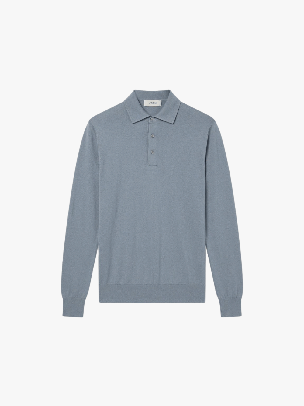 Lardini Polo aus superfiner Merinowolle Hellblau Herren