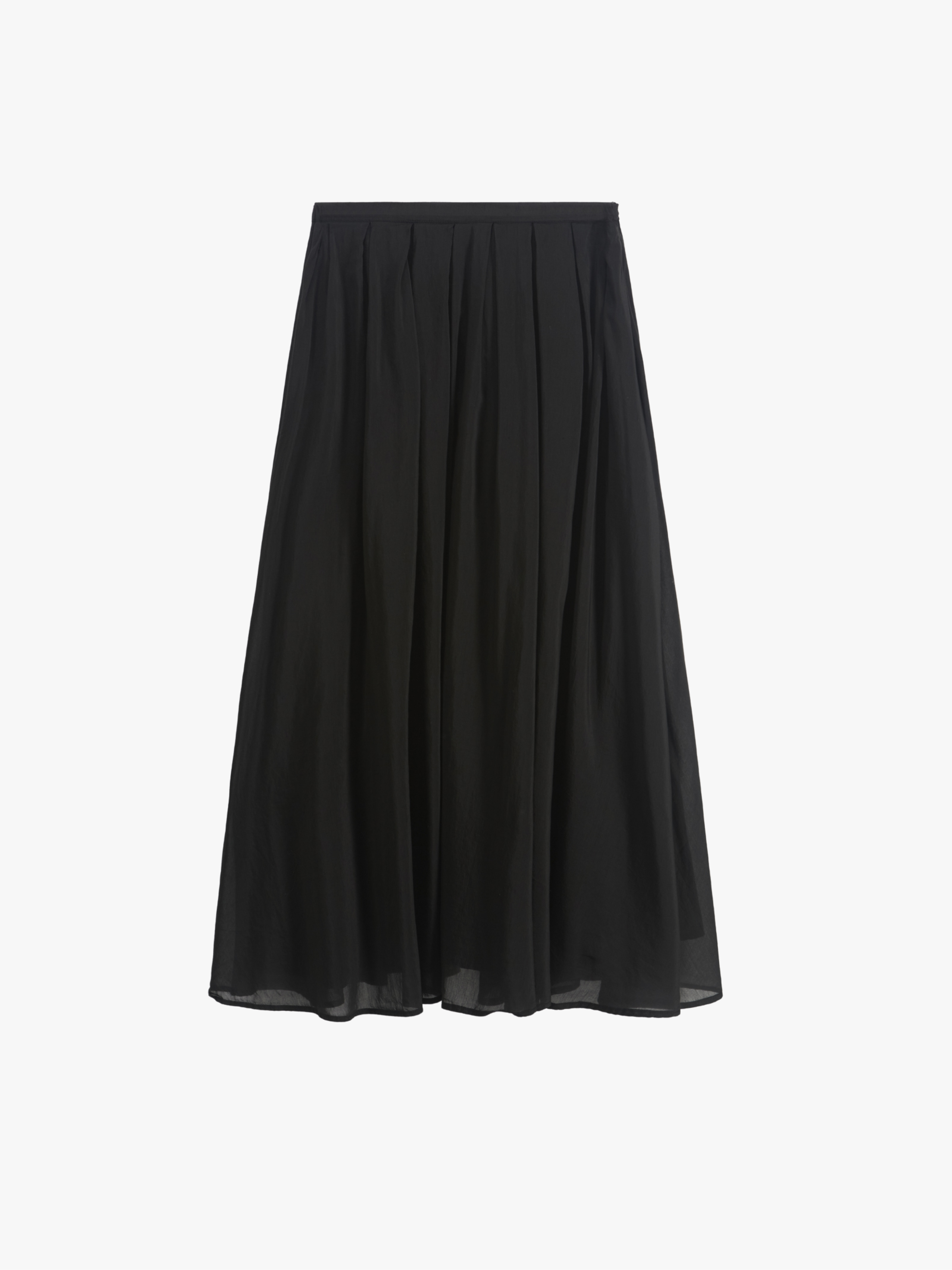 Roberto Collina Weite Faltenrock Schwarz Damen