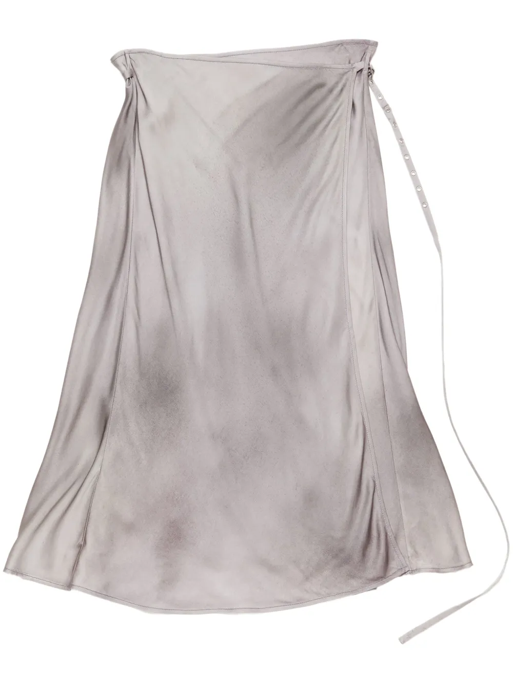 Acne Studios Ausgeblichener Midirock Beluga-Grau Damen