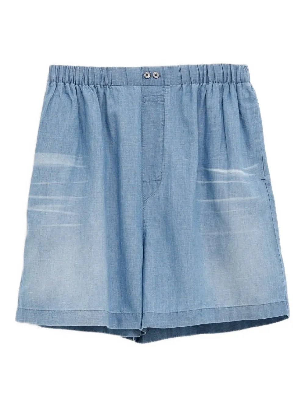 Acne Studios Logo Stamp Shorts Blau Herren