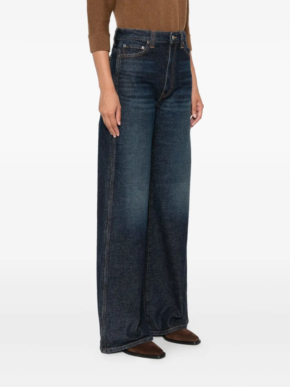 KHAITE Dane wide-leg jeans dark blue women KHAITE Dane wide-leg jeans dark blue women