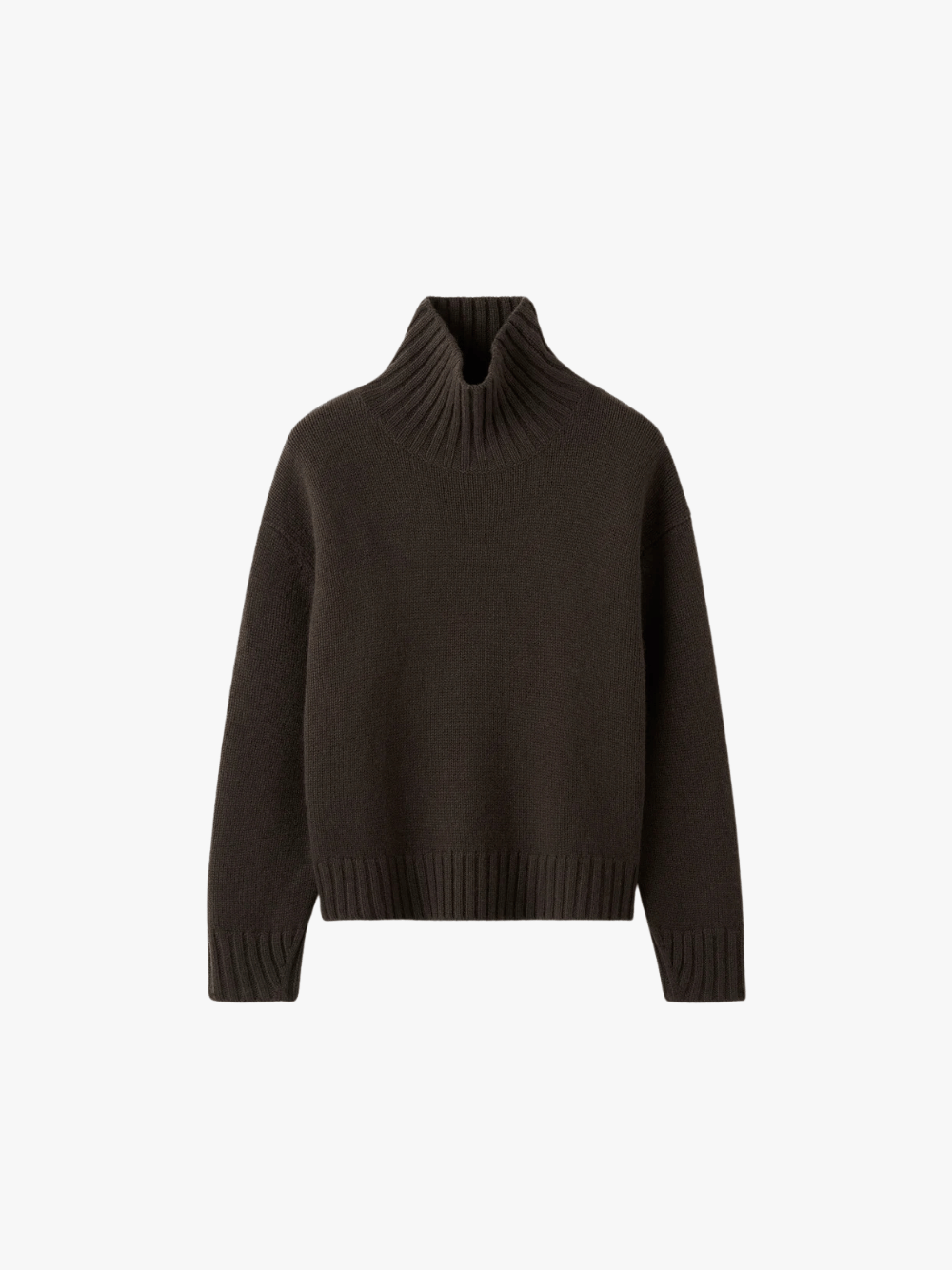 ALMADA LABEL Nola Rollkragenpullover Schokoladenbraun Damen