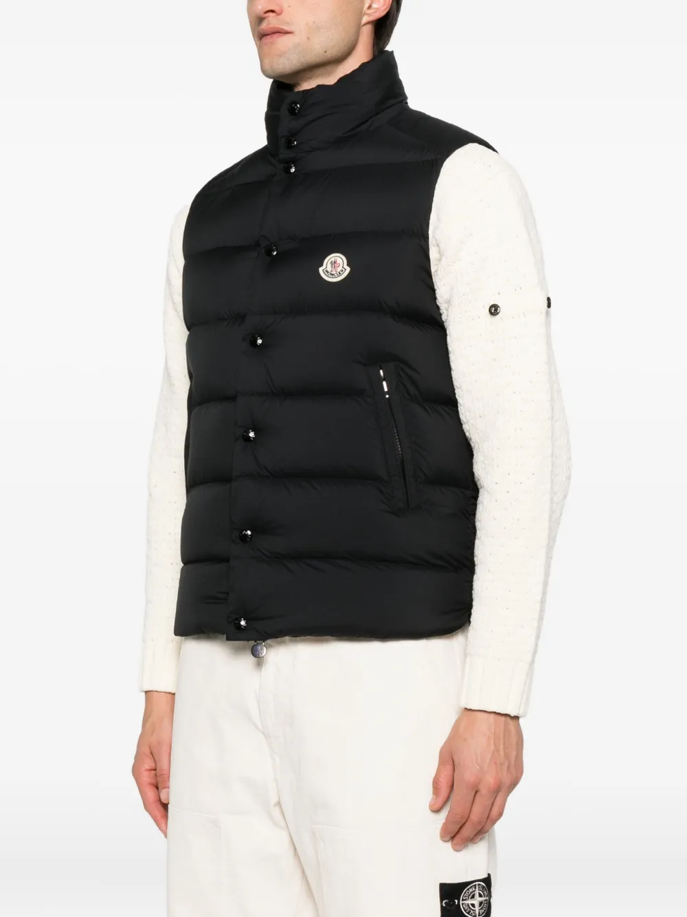 Moncler Tibb Weste Schwarz Herren