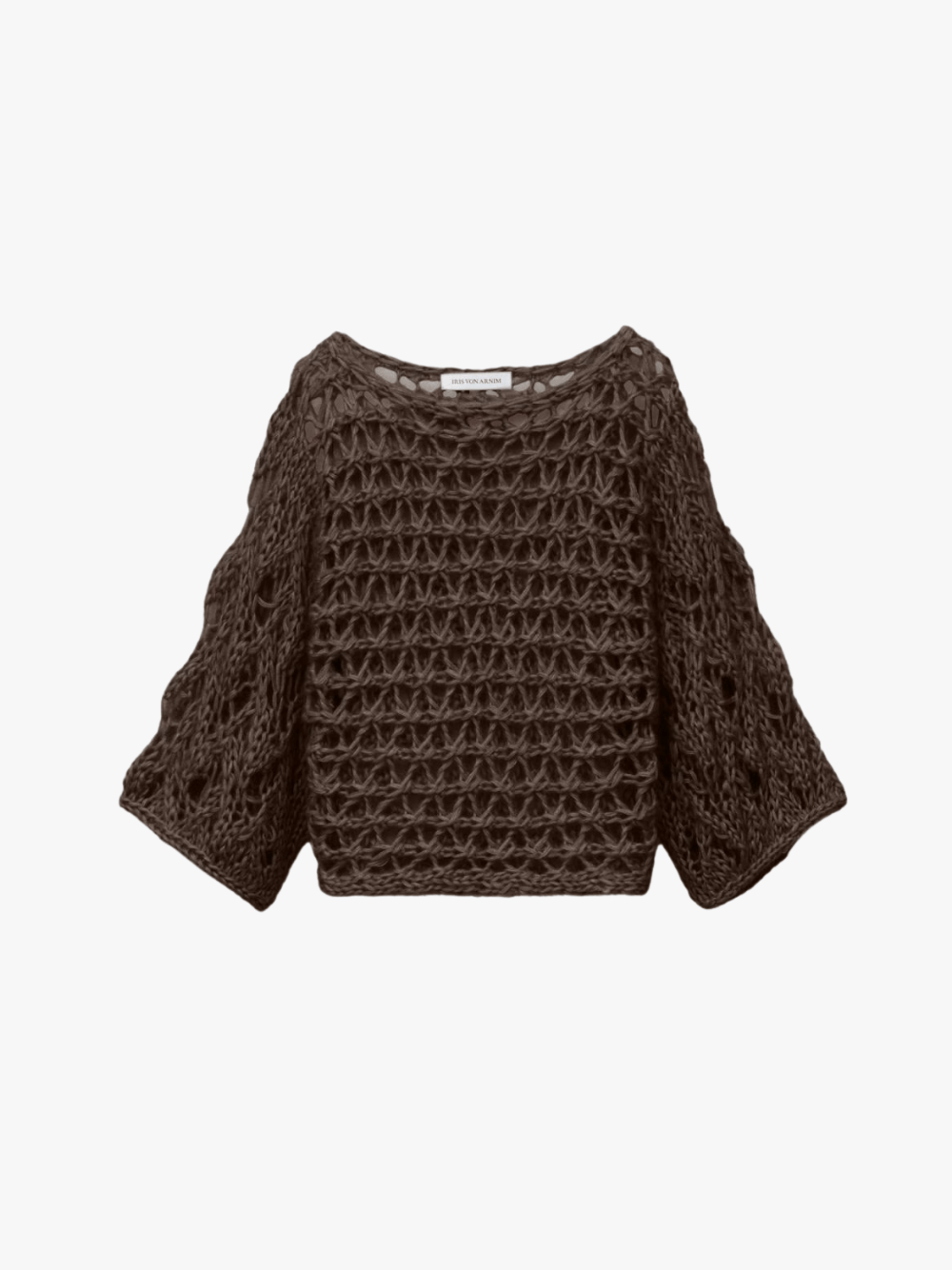 Iris von Arnim Levanto Mohair-Silk Sweater Dark Taupe Women's