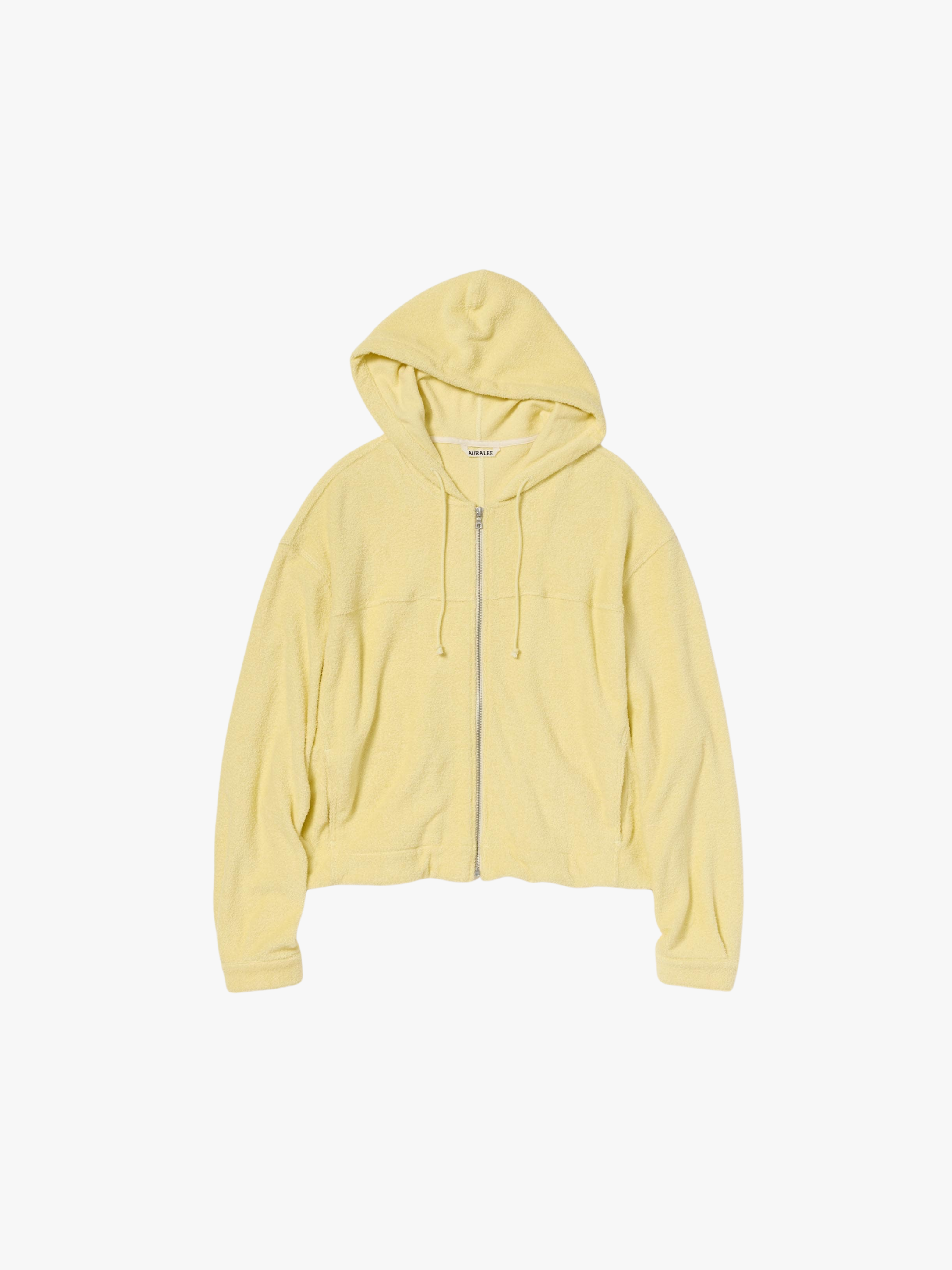 AURALEE Baumwoll-Nylon-Parka mit Reißverschluss Hellgelb Herren