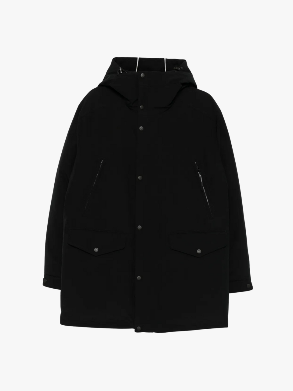 Moncler Kapuzenjacke mit Pattentaschen Schwarz Herren Moncler Kapuzenjacke mit Pattentaschen Schwarz Herren