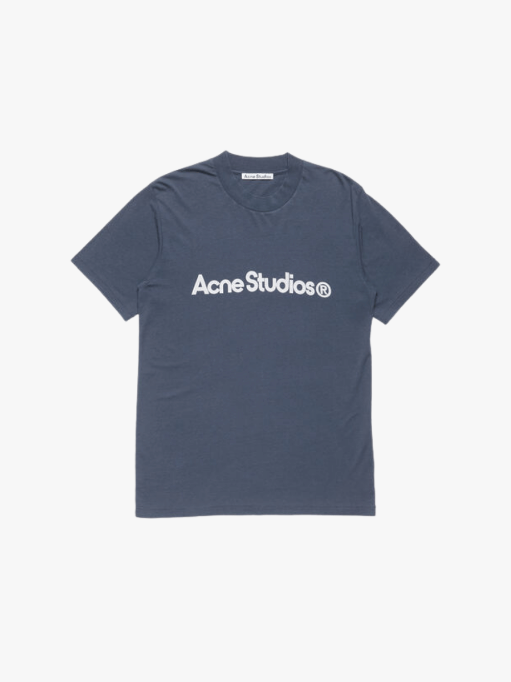Acne Studios T-Shirt Mit Brust Schrift Blau Herren
