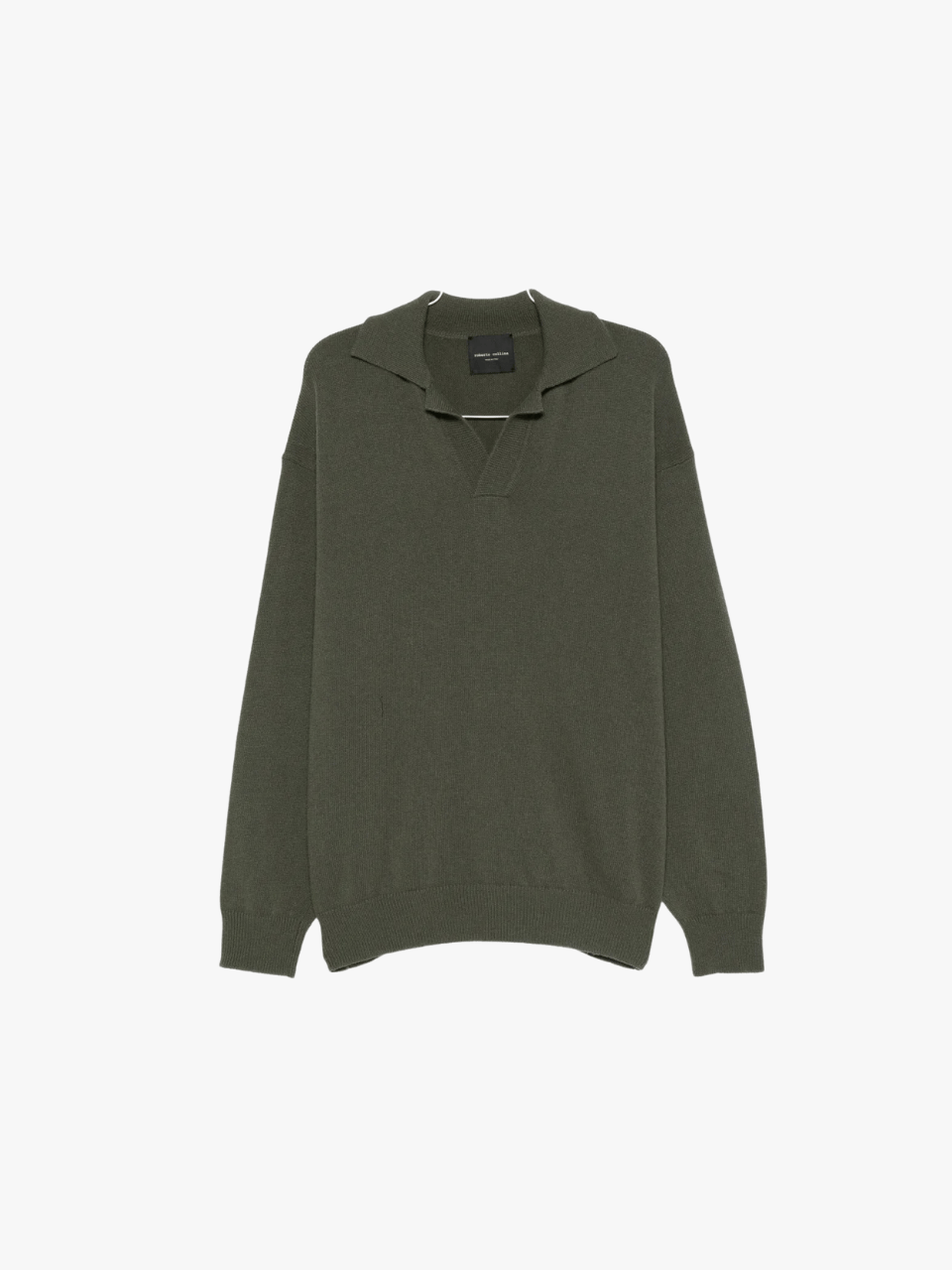 Roberto Collina Poloshirt mit Kragen Grün Herren