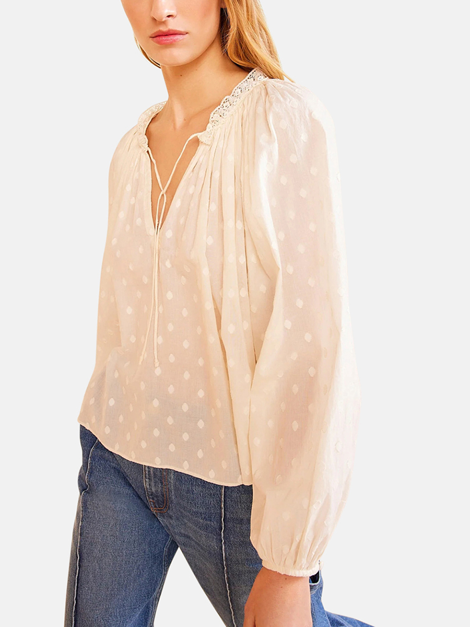Ulla Johnson Ada Bluse Weiß Damen