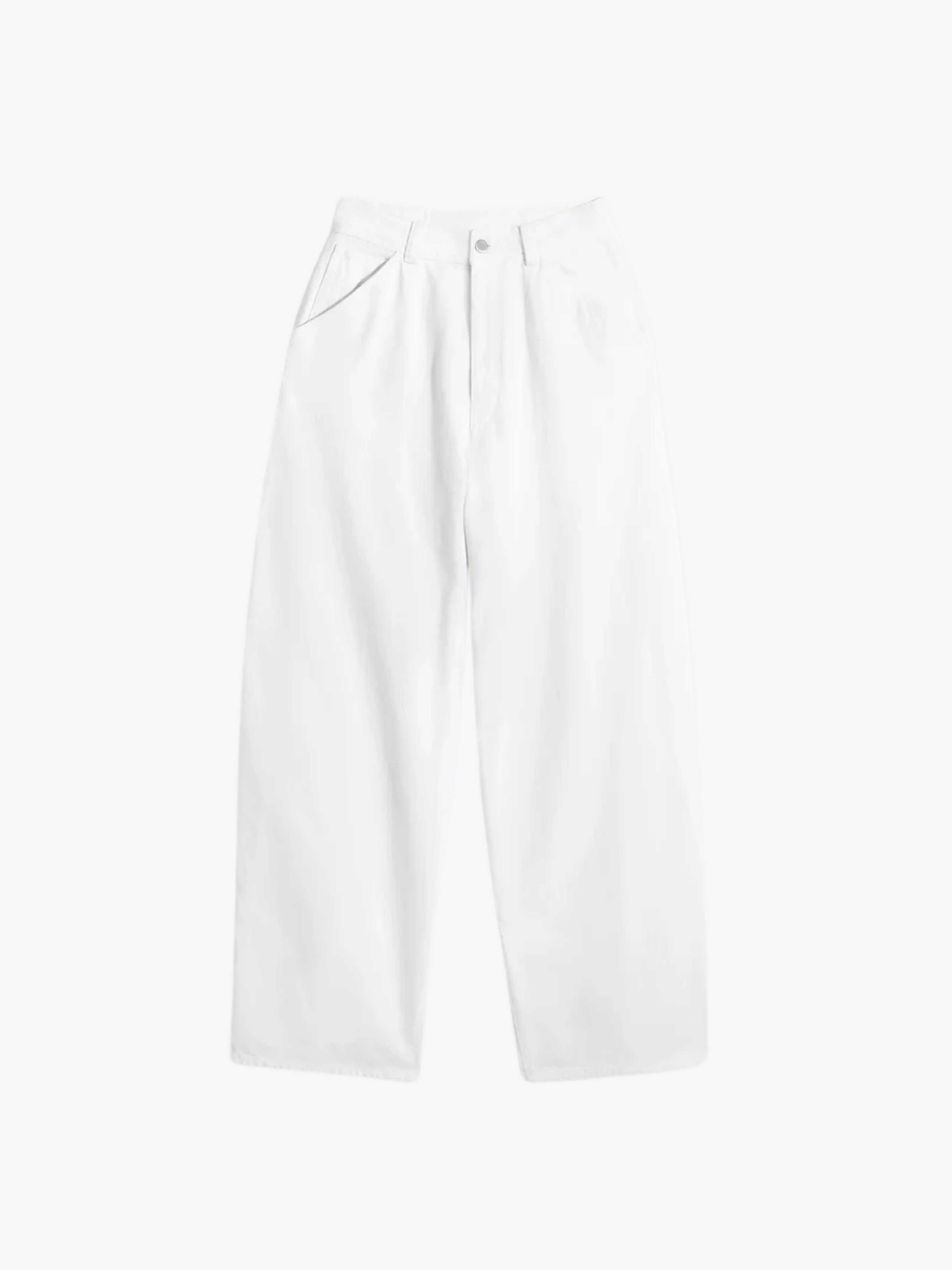 LEMAIRE wide-leg pants in milk-bleached denim jeans Women
