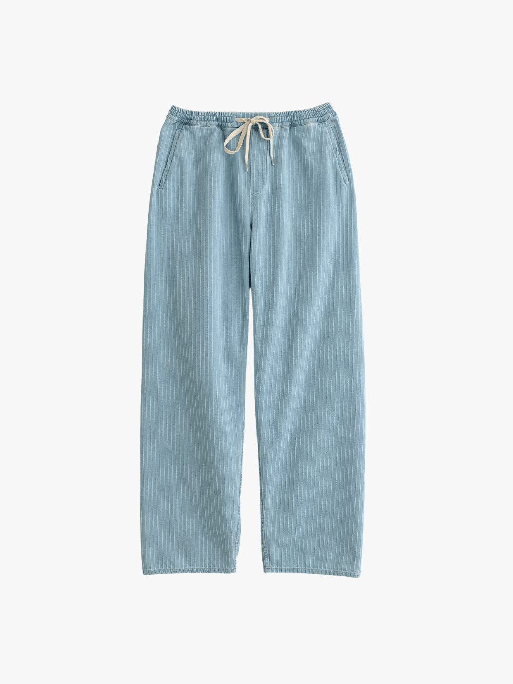 A Kind Of Guise Samurai Trousers Distressed Stripe Denim Herren