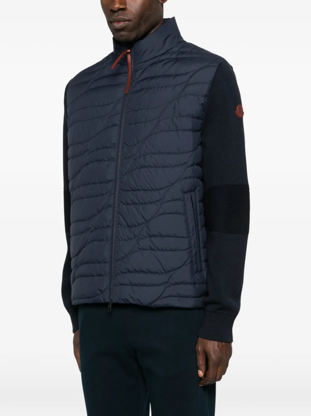 Moncler Quilted Jacket Blue Men