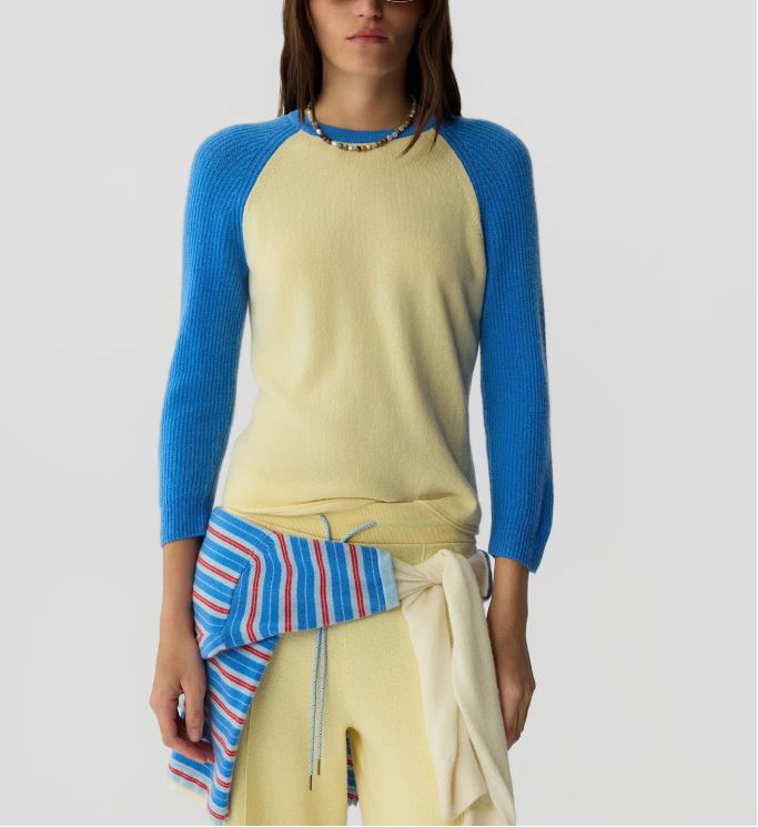Guest in Residence Baseball Tee Sweater Mist/Sail Women's