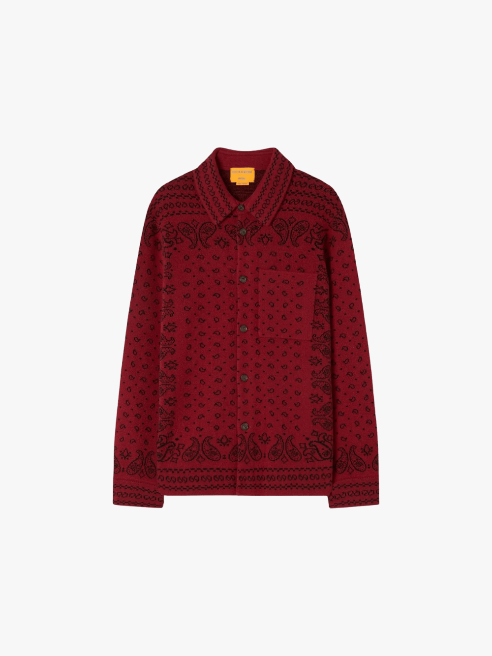 Guest in Residence Wild Rag Work Shirt Carmine Cashmere Shirt Men