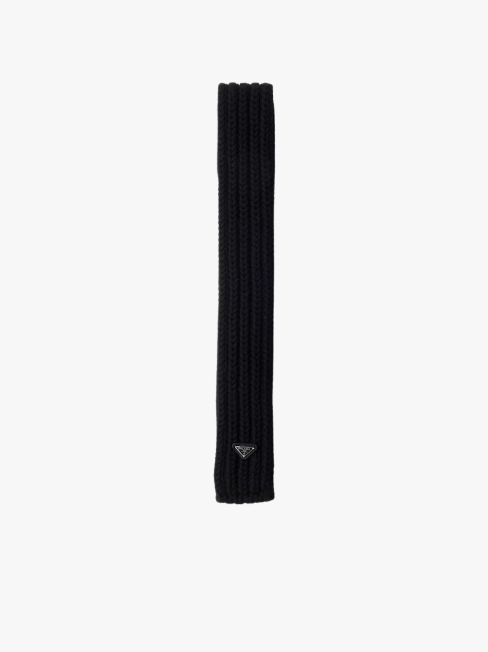 Prada Silk and Cashmere Scarf Black Men's
