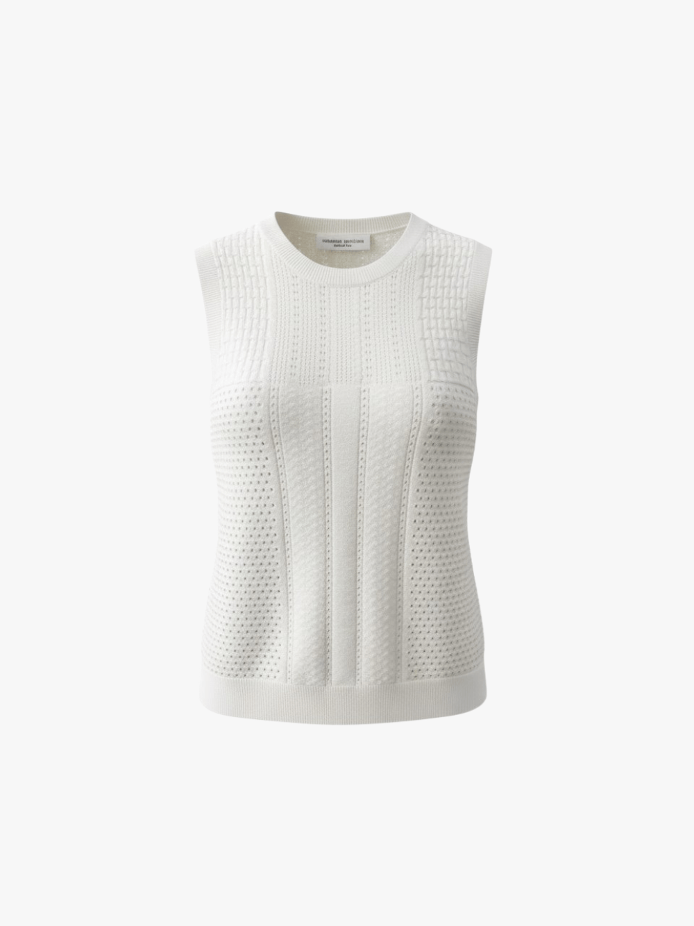 Roberto Collina Knitted Top Weiß Damen