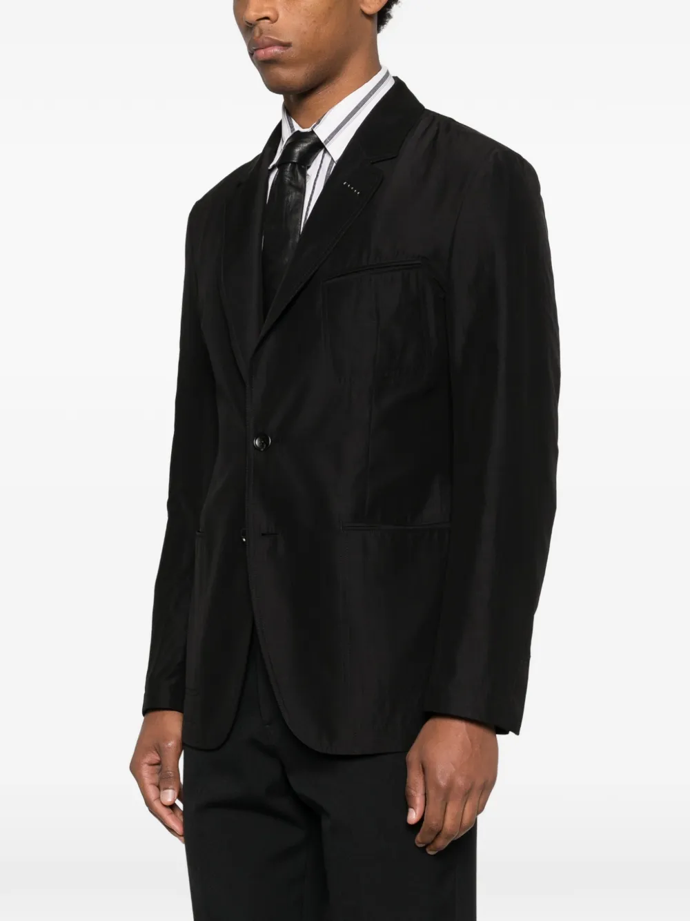 TOM FORD Einreiher-Blazer Schwarz Herren