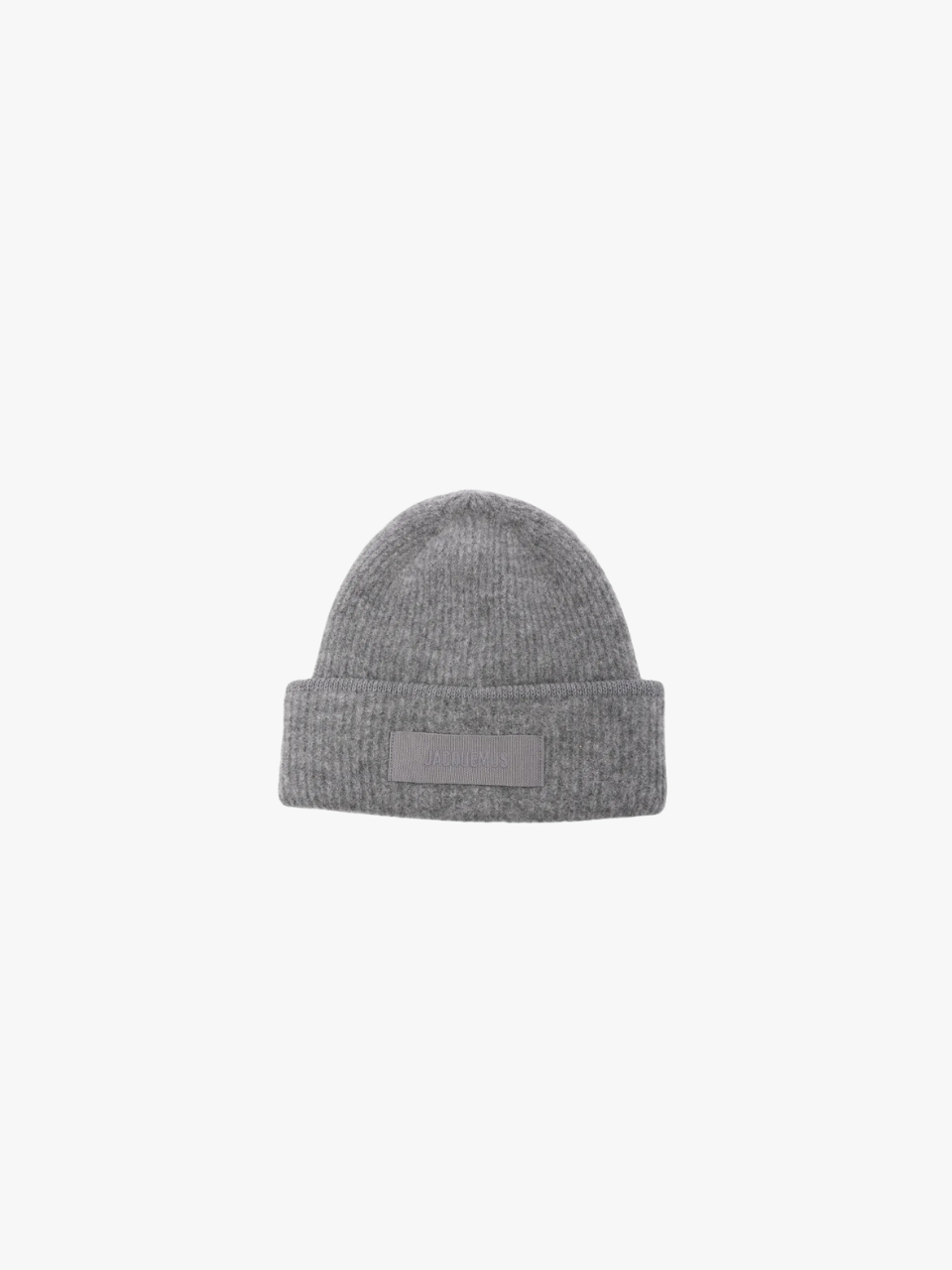 Jacquemus Le Bonnet Gros Grain Beanie Gray Men's Jacquemus Le Bonnet Gros Grain Beanie Gray Men's