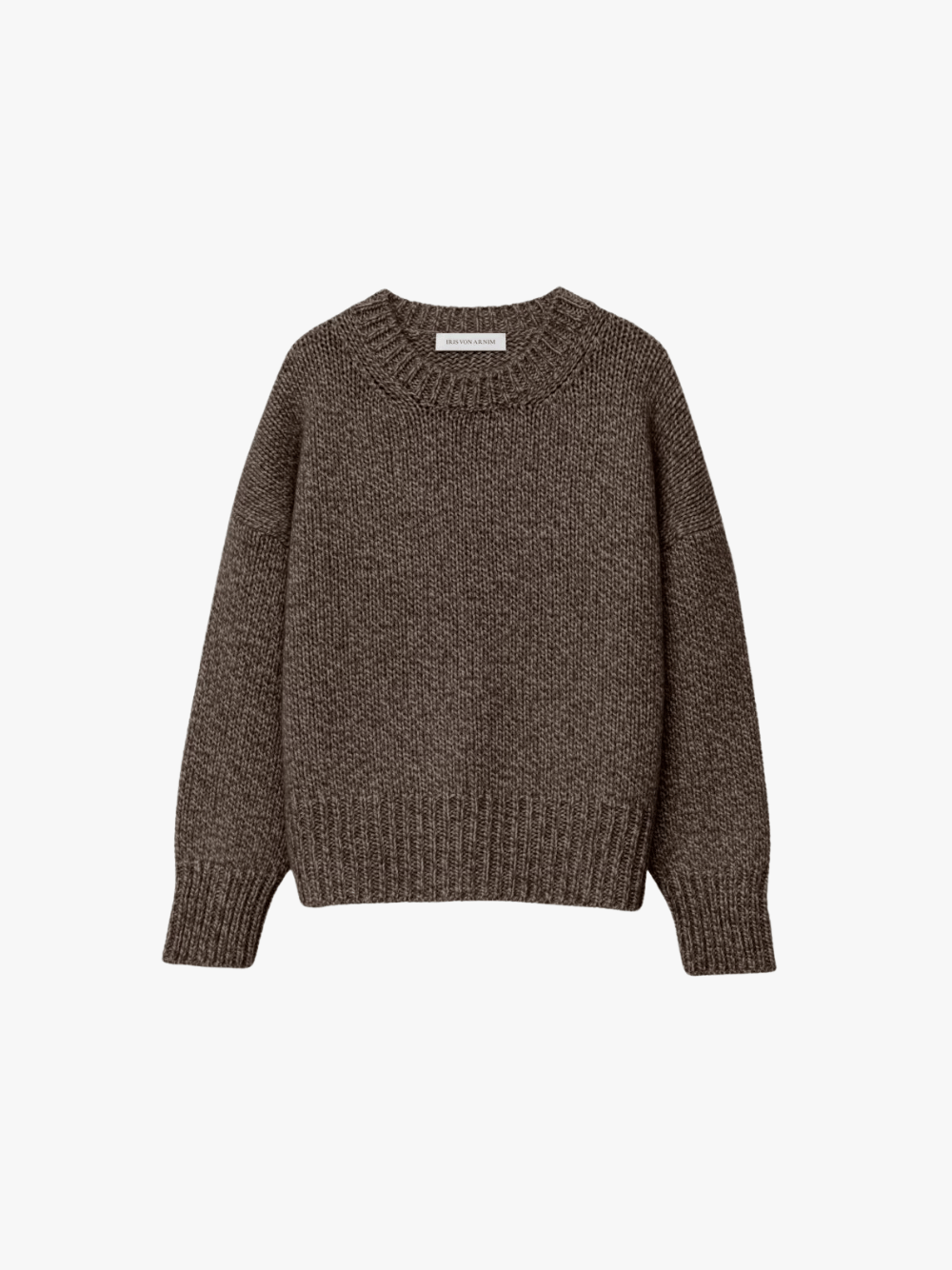 Iris von Arnim Maisie Cashmere Pullover Nero/Taupe Damen